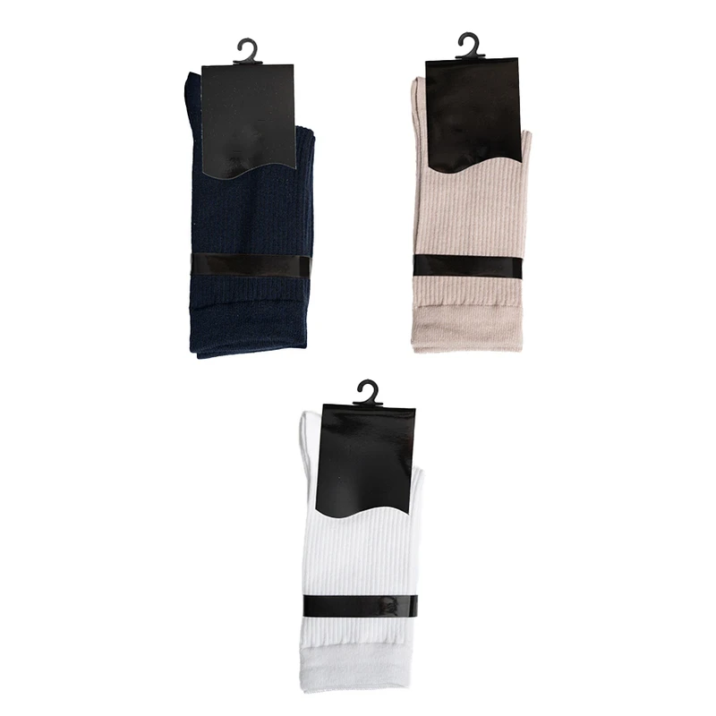 جوراب ساق بلند زنانه مدل کبریتی ۰۰۵ بسته 3 عددی