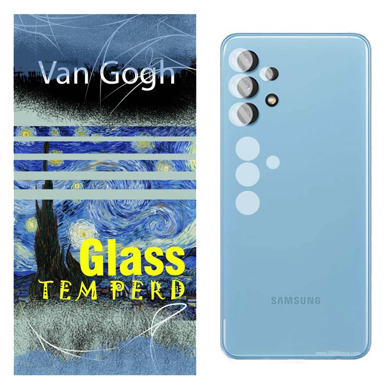 محافظ لنز دوربین ونگوگ مدل LZ_VA مناسب برای گوشی موبایل سامسونگ Galaxy A32 بسته دو عددی