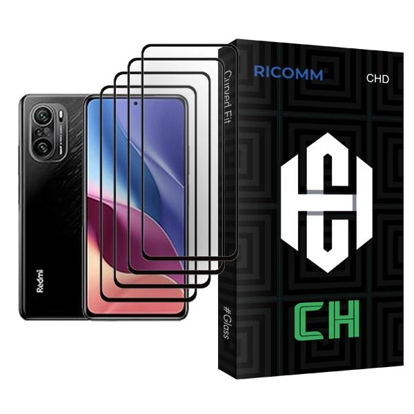 محافظ صفحه نمایش ریکام مدل CH Glass MIX004 مناسب برای گوشی موبایل شیائومی Redmi K40 Pro plus بسته چهار عددی