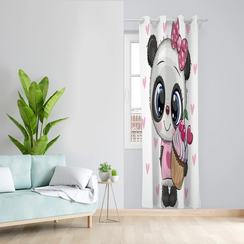 پرده طرح کودک مدل مخمل پانچی کد 2156 z سایز 140x200 سانتی متر