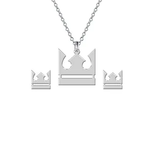 نیم ست نقره ترمه 1 طرح تاج کد E641