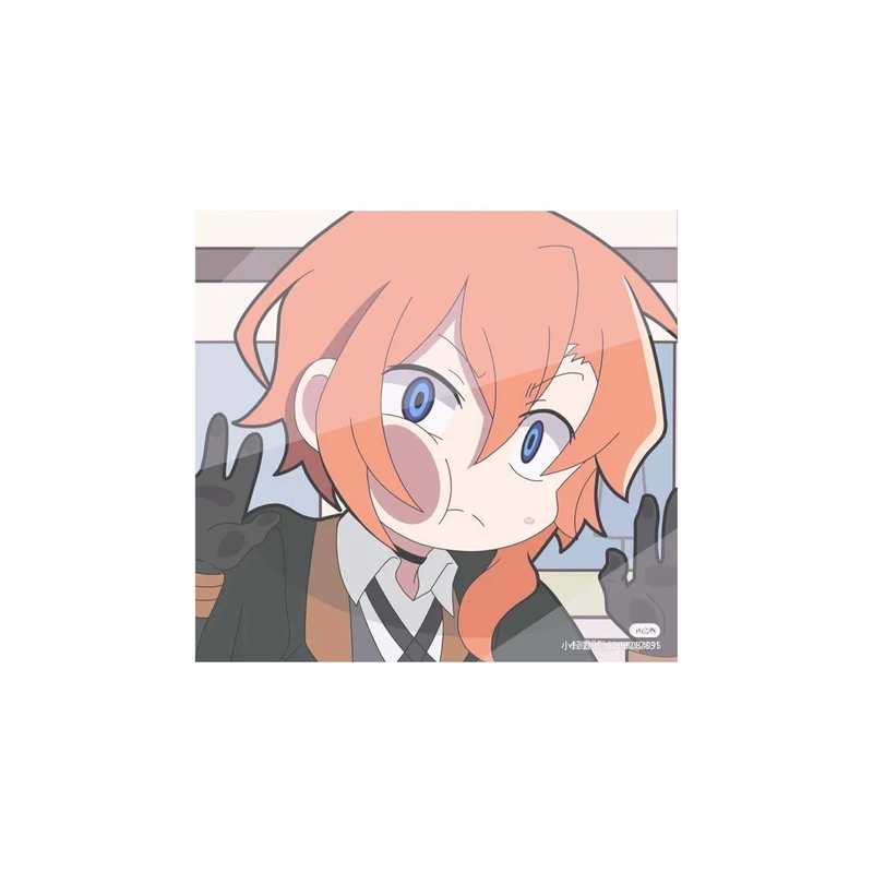 استیکر لپ تاپ و موبایل مدل انیمه طرح سگ‌های ولگرد بانگو چویا ناکاهارا Bungo Stray Dogs Chuya Nakahara کد 3200