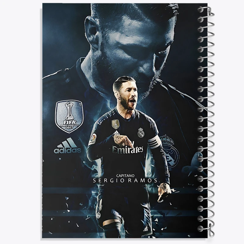 دفتر ژورنال نویسی 50 برگ خندالو مدل نقطه ای طرح سرخیو راموس کد N2799