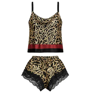 لباس خواب زنانه لیدی سکرت مدل ساتن کد 5506-1