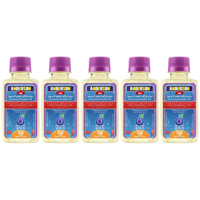پارافین مایع صنعتی اندرسون مدل S200 حجم 120 میلی لیتر بسته 5 عددی