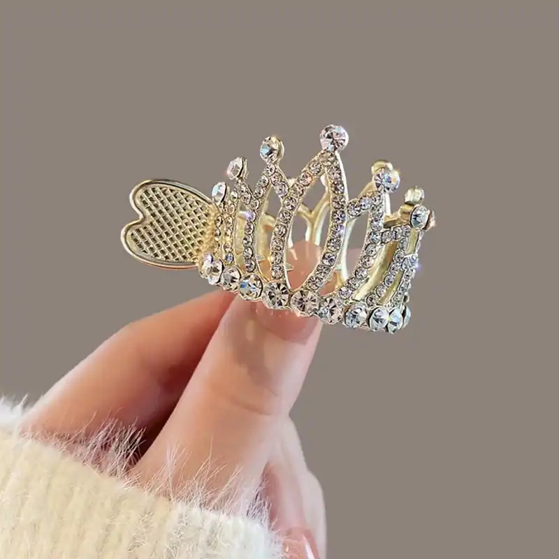 کلیپس مو زنانه مدل سامورایی تاج نگینی