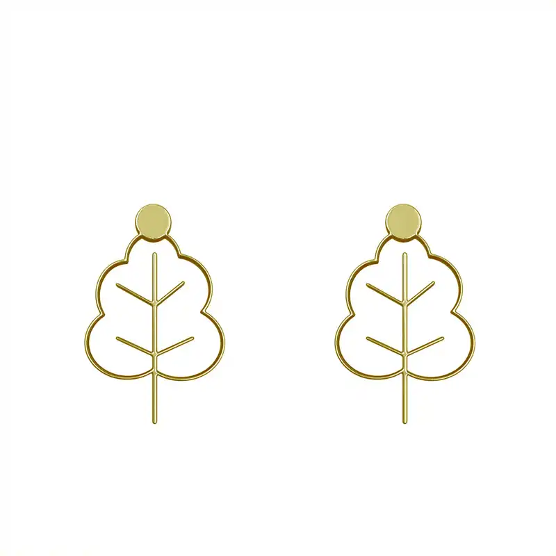 گوشواره طلا 18 عیار زنانه مدوپد مدل درخت کد GA1-15852