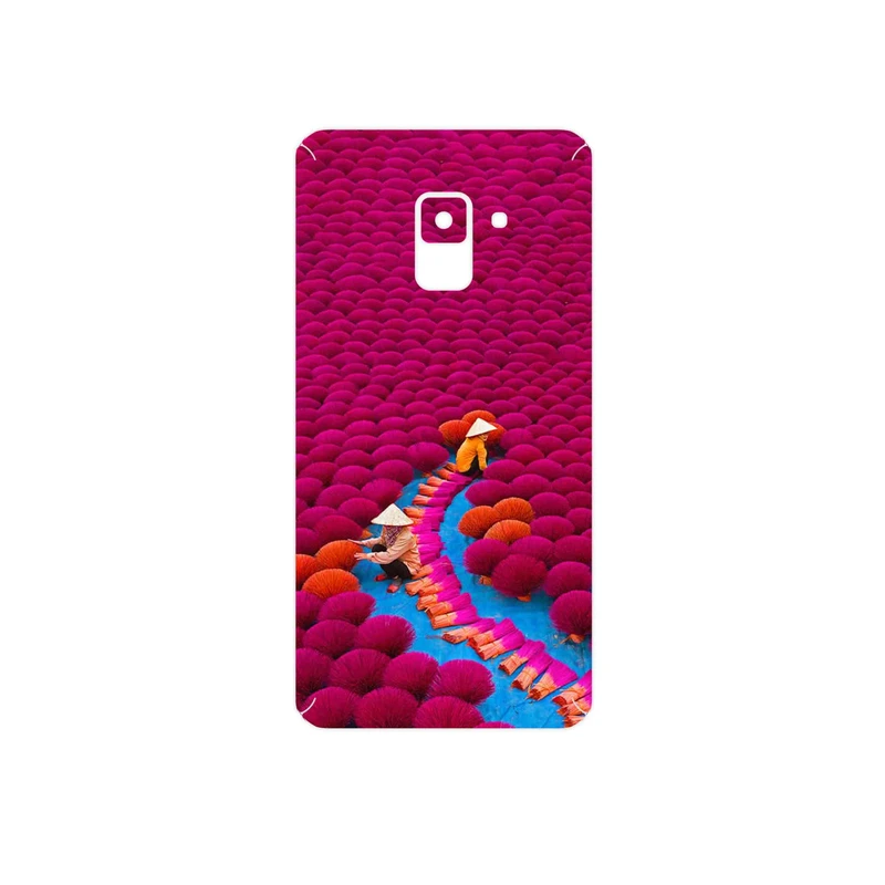 برچسب پوششی ماهوت مدل Vietnam Incense Wood Farms مناسب برای گوشی موبایل سامسونگ Galaxy A8 2018