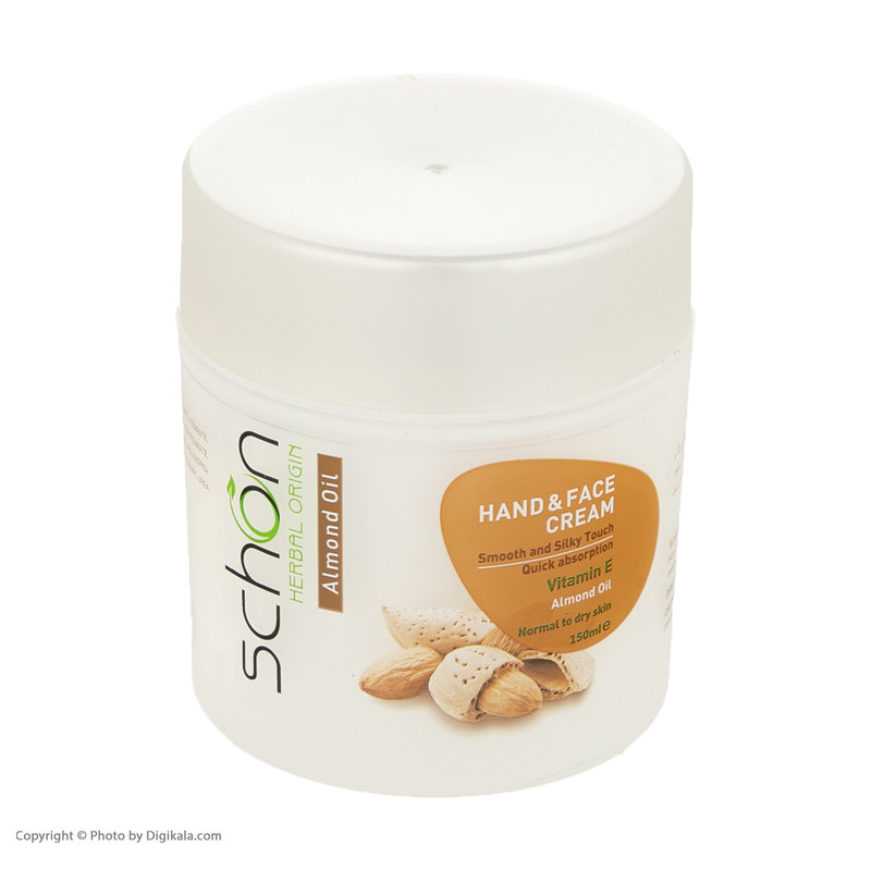 کرم نرم‌کننده دست و صورت شون مدل عصاره بادام حجم 150 میلی‌لیتر