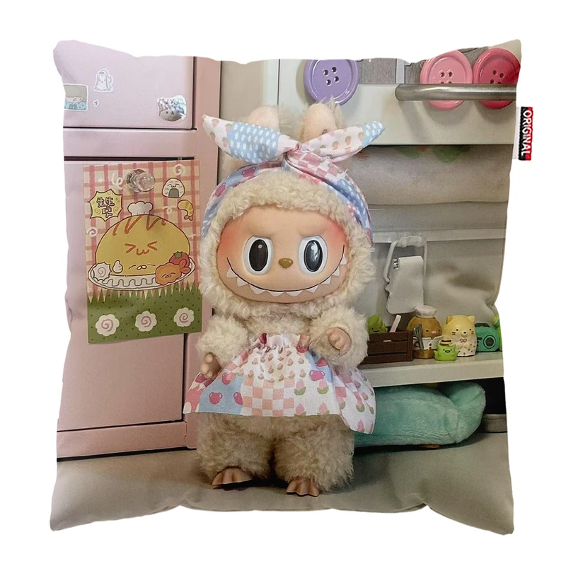 کوسن پاد آفرین مدل عروسک لبوبو کد PK401746 سایز 40*40 سانتی متر