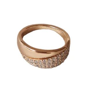 انگشتر زنانه ژوپینگ مدل نگینی آینه ای مکمل