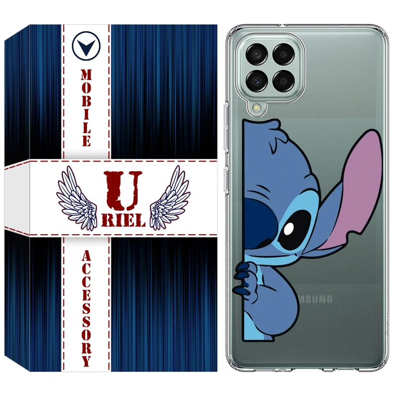 کاور یوریل مدل Clear کد 74 طرح استیچ مناسب برای گوشی موبایل سامسونگ Galaxy M33