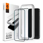 محافظ صفحه نمایش اسپیگن مدل GlastR ALM-FC مناسب برای گوشی موبایل اپل iphone 12 pro max بسته 2 عددی