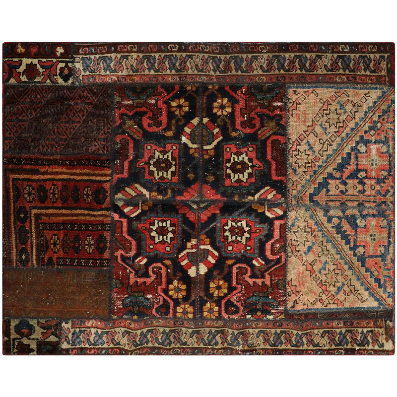 کلاژ فرش دستبافت یک و نیم متری فرش هریس کد 102019