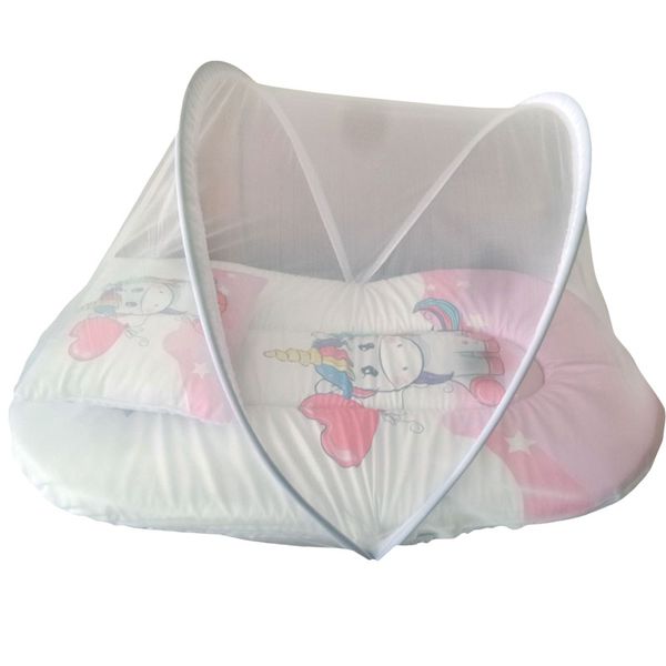 پشه بند کودک تیک مک مدل اسب شاخ دار به همراه تشک