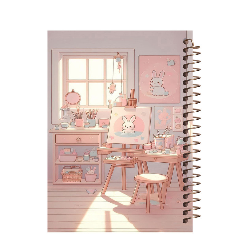 دفتر مشق 80 برگ طرح دخترانه مدل فانتزی کد J532