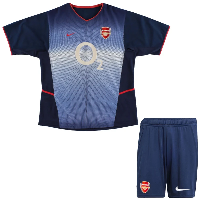 ست تی‌شرت آستین کوتاه و شلوارک ورزشی مردانه مدل آرسنال 3rd 2004