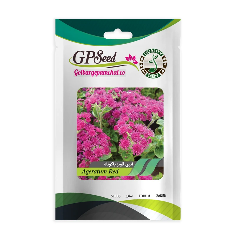 بذر گل ابری قرمز پاکوتاه گلدانی گلبرگ پامچال کد GPF-291