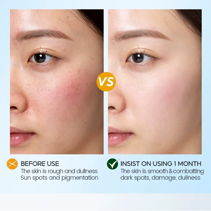 کرم ضد آفتاب بدون رنگ صورت ویبرانت گلمور spf50 مدل ویتامین سی محافظ UVA،UVB مناسب برای انواع پوست وزن 30 گرم