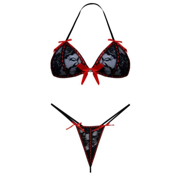 ست شورت و سوتین زنانه مدل فانتزی