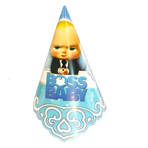 کلاه تولد مسترتم طرح بچه رئیس بسته 10 عددی