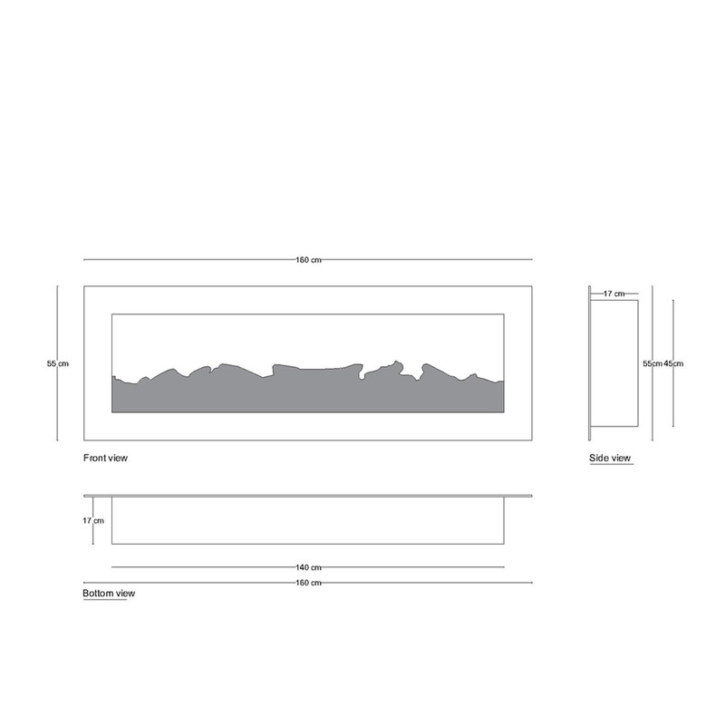 شومینه برقی اود آلوو مدل دکوریl2160