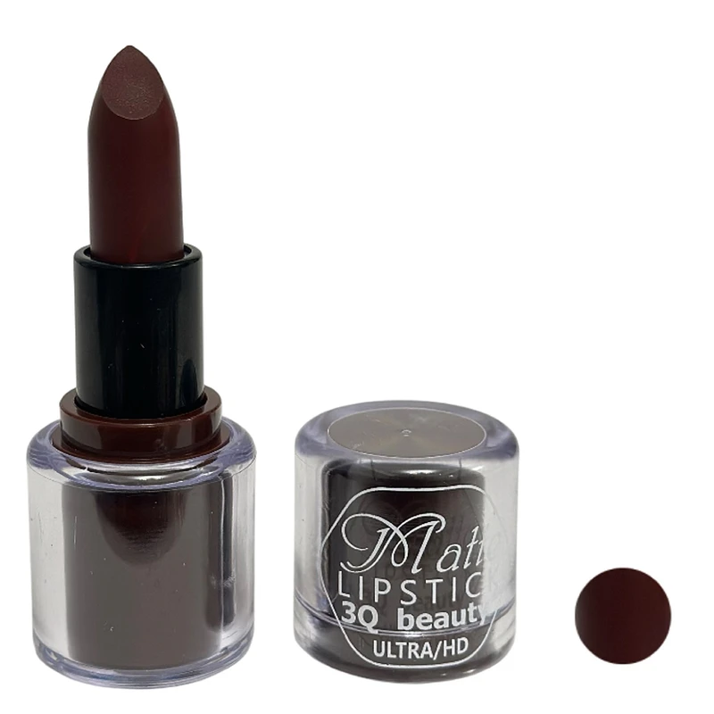 رژ لب جامد مات تیری کیو بیوتی مدل کریستالی رنگ زرشکی شماره 012