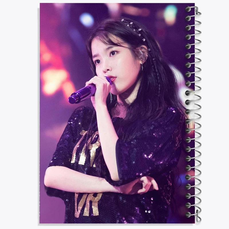 دفتر ژورنال نویسی 50 برگ خندالو مدل نقطه ای طرح آیو IU کد 19781