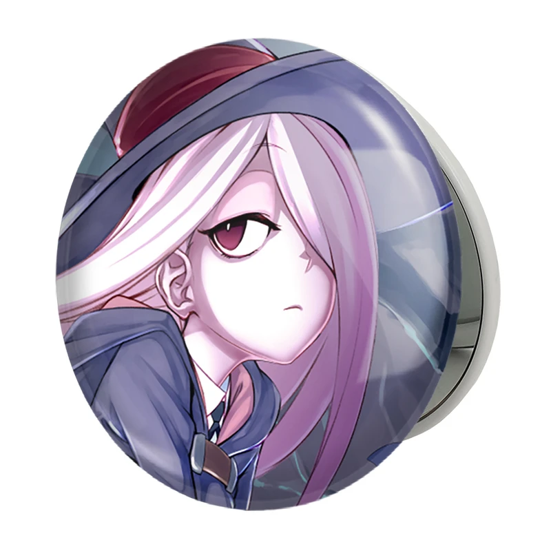 آینه جیبی خندالو طرح سوسی انیمه جادوگران کوچک Little Witch Academia مدل تاشو کد 22888 