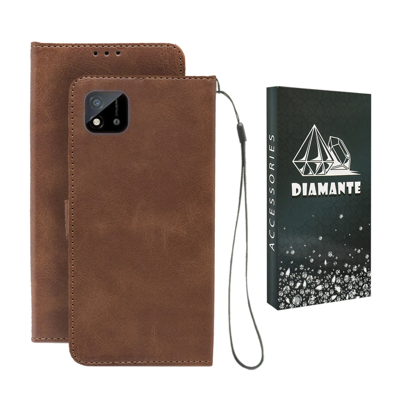 کیف کلاسوری دیامانته مدل Band Bk مناسب برای گوشی موبایل ریلمی C11 2021 به همراه بندآویز