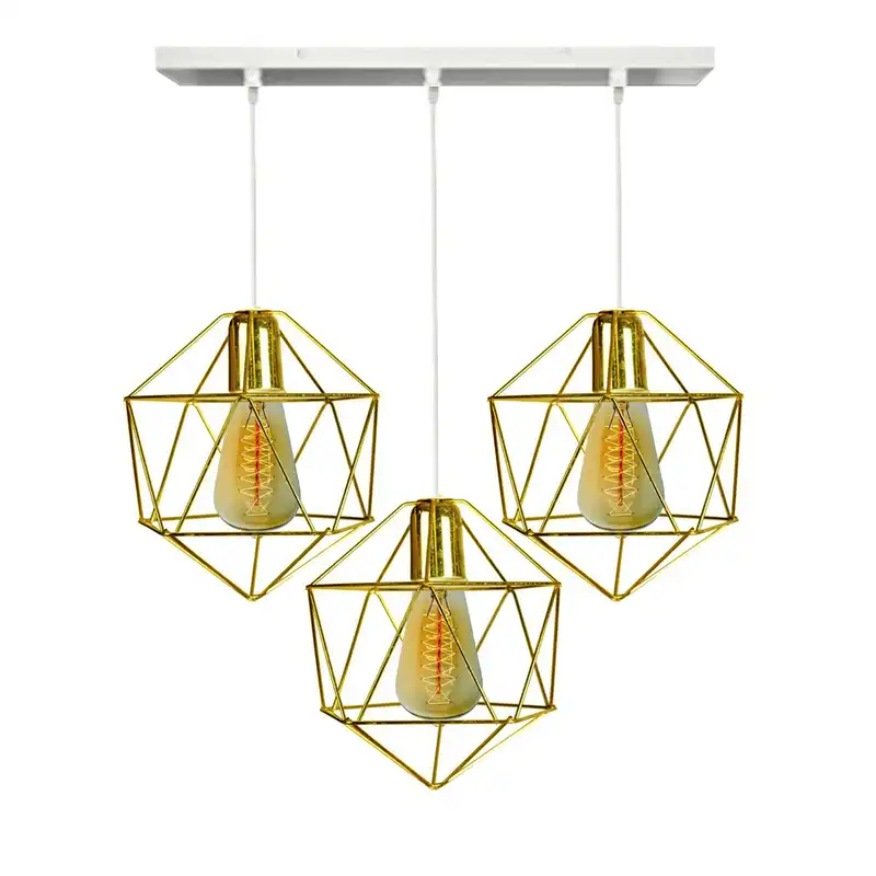 لوستر 3 شعله مدل ذوزنقه کد adli3366