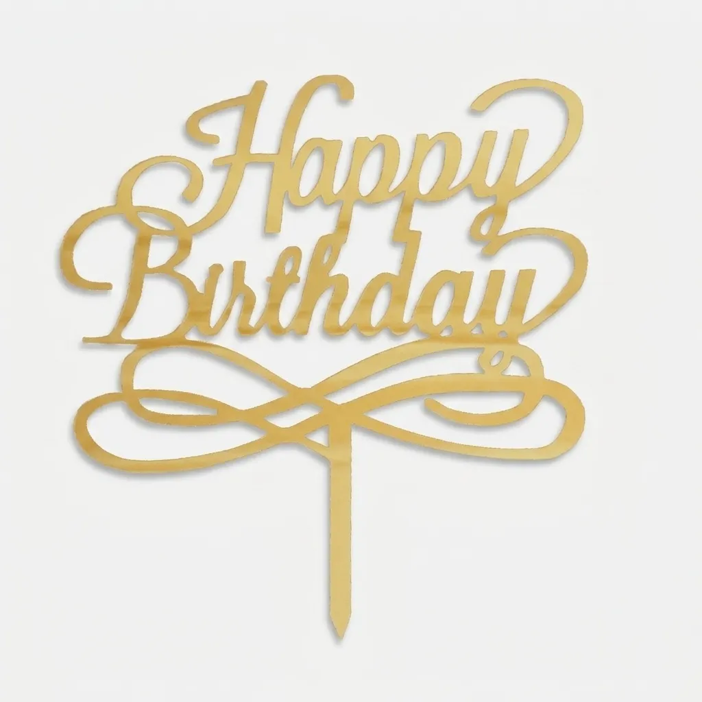 تاپر کیک تولد طرح Happy Birthday