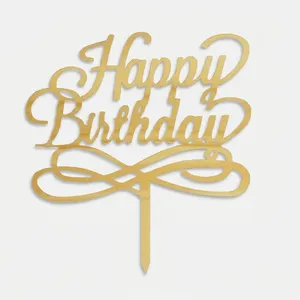 تاپر کیک تولد طرح Happy Birthday