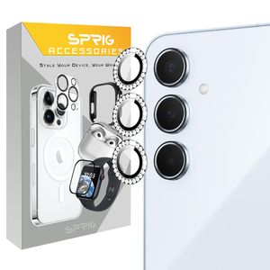 محافظ لنز دوربین رینگی اسپریگ مدل Ring Diamond مناسب برای گوشی موبایل سامسونگ Galaxy A55