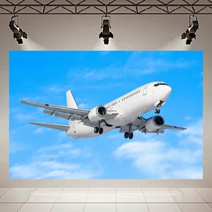 تابلو بوم طرح مخمل سفر هوایی مدل هواپیما کد AR304439