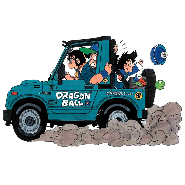 استیکر پارچه و لباس پاد آفرین مدل انیمیشن دراگون بال کد DKST471