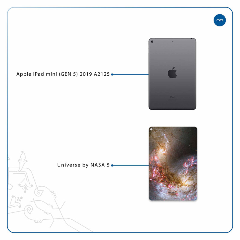 برچسب پوششی ماهوت مدل Universe-by-NASA-5 مناسب برای تبلت اپل iPad mini (GEN 5) 2019 A2125