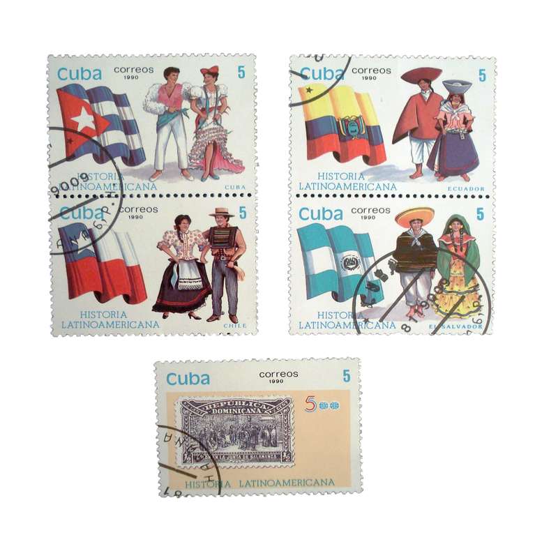 تمبر یادگاری مدل ملل کد DS1642 مجموعه 5 عددی