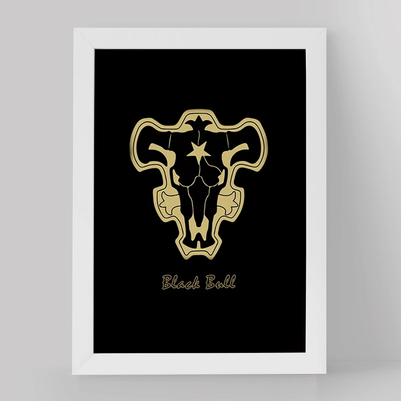 تابلو خندالو مدل گروه گاو های سیاه انیمه بلک کلاور کد 11709