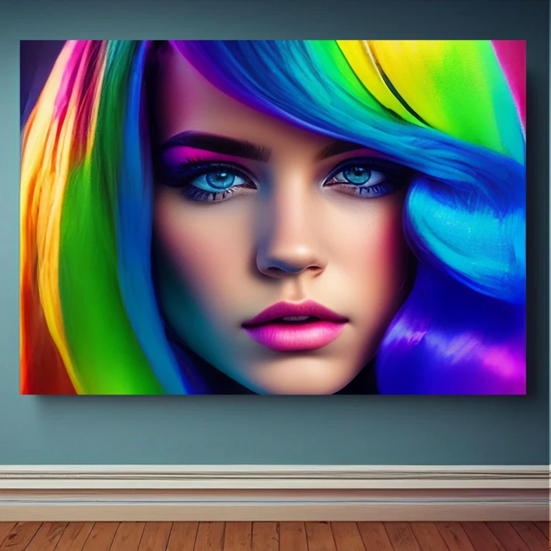  پوستر پارچه ای طرح مدرن چهره شاین کد PP1454