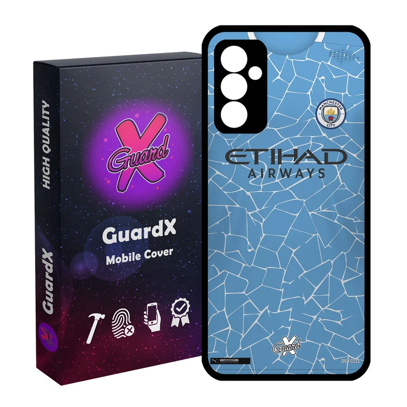 کاور گارد ایکس طرح Manchester City مدل Glass10249 مناسب برای گوشی موبایل سامسونگ Galaxy A55 / A55 5G