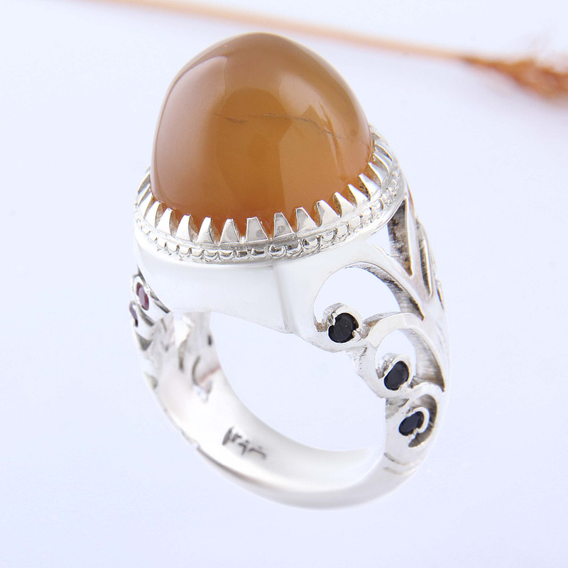 انگشتر نقره مردانه بازرگانی میلادی مدل رکاب مخراج کاری دستساز عقیق یمنی کد AM_4420 انگشتر نقره مردانه بازرگانی میلادی مدل رکاب مخراج کاری دستساز عقیق یمنی کد AM_4420