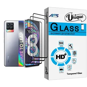 AFS Unique Glass MIX003 Screen Protector For Realme 8 Pack Of 3