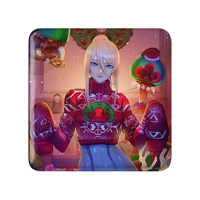 مگنت خندالو طرح بازی متروید (Metroid) مدل مربعی کد 35668