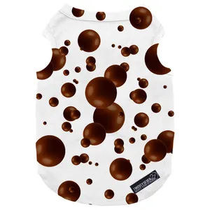 لباس سگ و گربه 27 طرح Bubble Chocolate کد MH695 سایز M