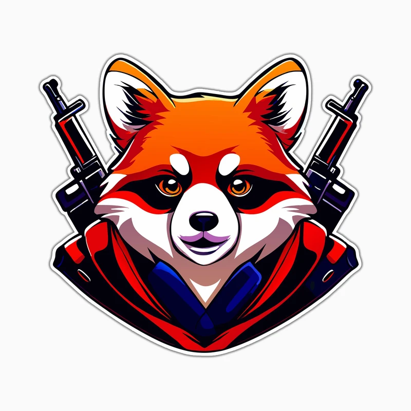 استیکر لپ تاپ و موبایل بووم طرح روباه مدل Street Art کد MA135