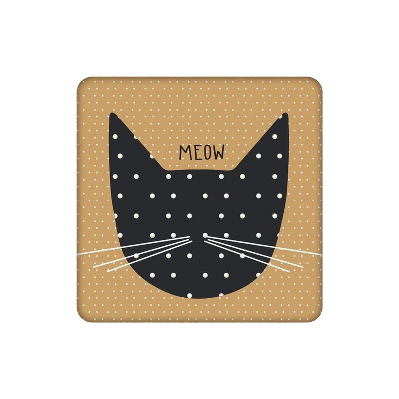 زیرلیوانی طرح گربه خال خالی کد 8520661