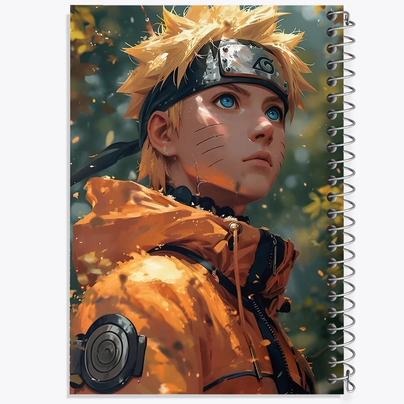 دفتر شطرنجی 50 برگ خندالو طرح انیمه ناروتو (Naruto) کد F5430