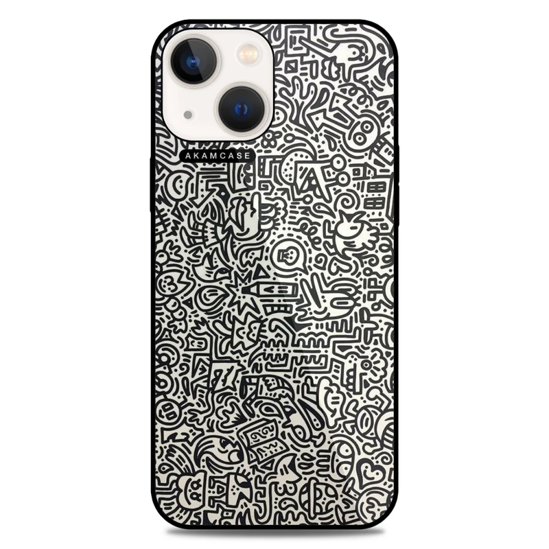 کاور آکام مدل AMC-WA13-DOODLE17 مناسب برای گوشی موبایل اپل iPhone 13
