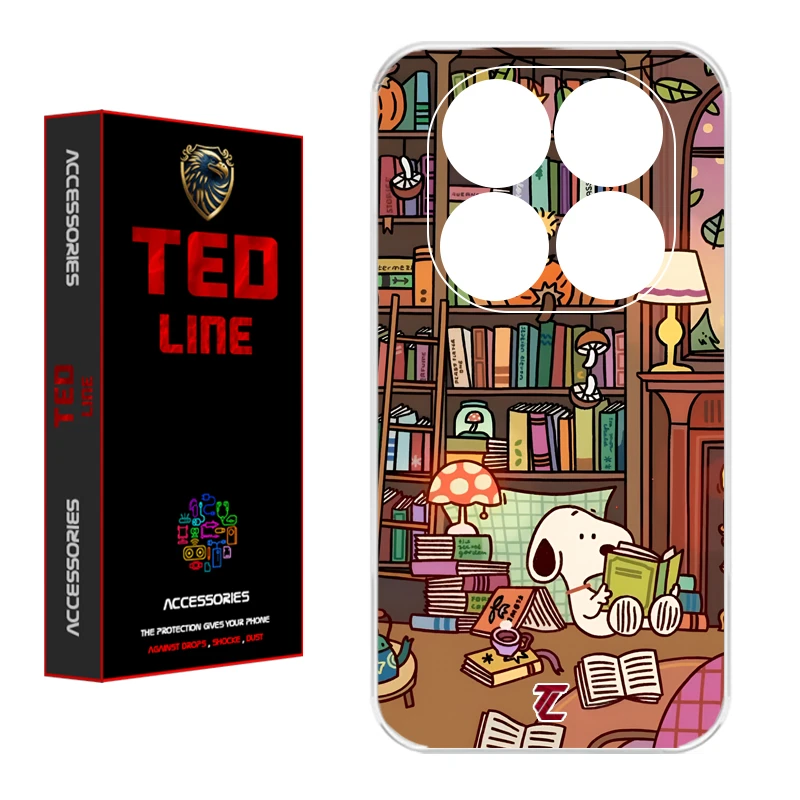 کاور تدلاین طرح اسنوپی کد 1218 مناسب برای گوشی موبایل شیائومی Redmi Note 14 Pro Plus 5G